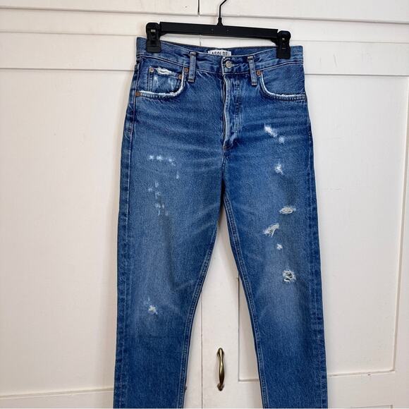 Agolde Jamie Straight Jean In Lowdown 24 - Picture 3 of 7